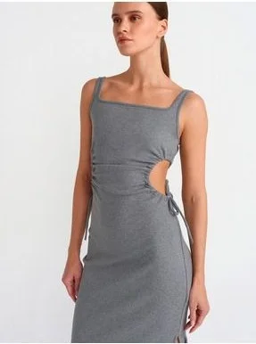 ديلفين Side Cutout Midi Dress