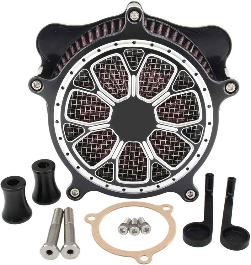 Wivplex Black Air Filter for Harley Motorcycles - Image 1