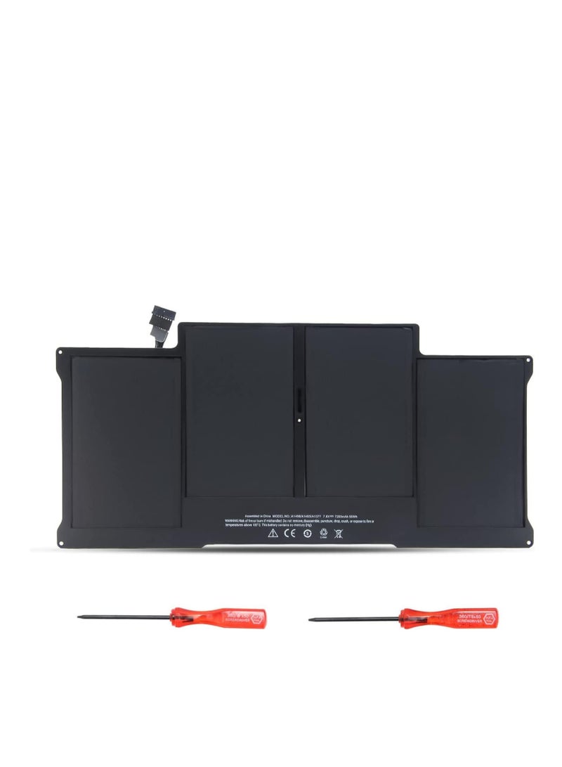 Terabyte Laptop Battery A1496 Compatible for Apple MacBook Air 13 Inch A1466(Mid 2012 2013, Early 2014 2015 2017) A1369(Late 2010, Mid 2011 Version) A1405 A1377 [7.6V 55Wh] 7200mAh - Image 1