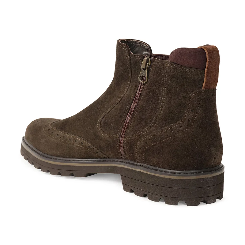 Milano  Quinton Mens Leather Chelsea Boots-Dark Brown for Men | Best Price UAE