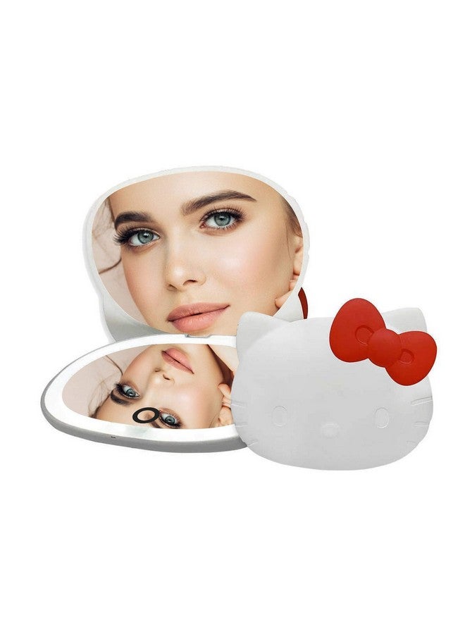 ايبريشنس ڤانيتي . كومباني مرآة مدمجة من شركة Impressions Vanity Hello Kitty مع مستشعر لمس سطوع قابل للتعديل ومرآة مكياج للسفر قابلة لإعادة الشحن للمحفظة - Image 1