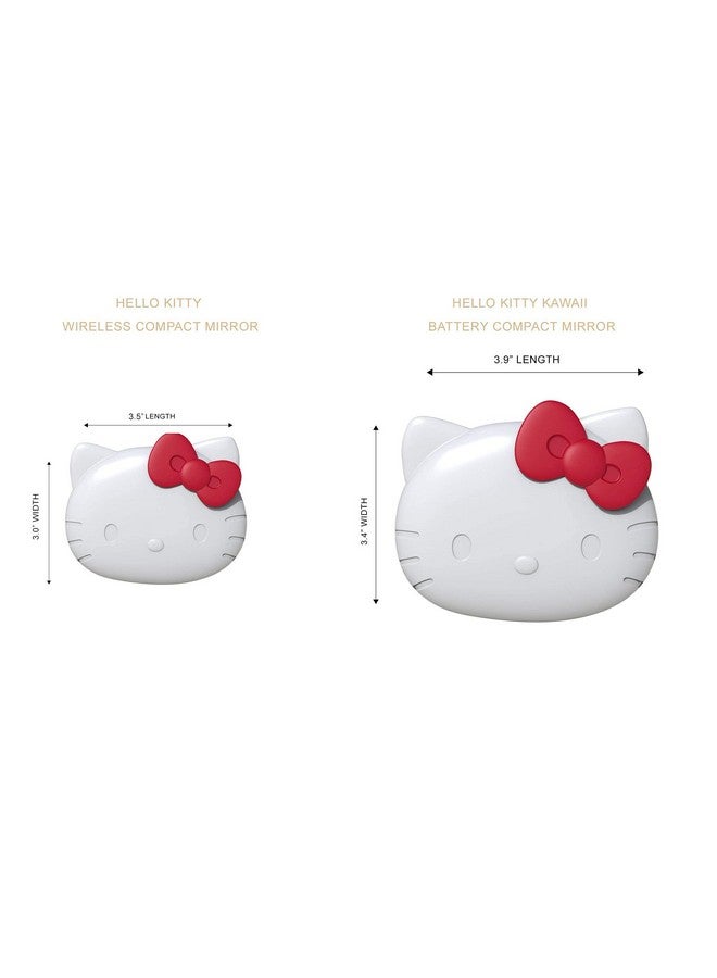 ايبريشنس ڤانيتي . كومباني مرآة مدمجة من شركة Impressions Vanity Hello Kitty مع مستشعر لمس سطوع قابل للتعديل ومرآة مكياج للسفر قابلة لإعادة الشحن للمحفظة - Image 2