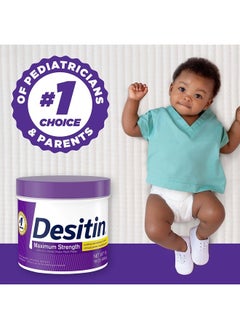 Desitin Maximum Strength Baby Diaper Rash Cream with 40% Zinc Oxide for Treatment, Relief & Prevention, Hypoallergenic, Phthalate- & Paraben-Free Paste, 16 oz  - Image 5