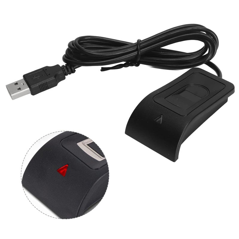 Black USB Capacitive Fingerprint Reader for PC with Wide Application - Image 3