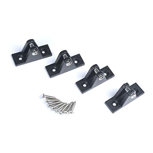 MX Bimini Top Deck Hinge, Flat Mount Boating Equipment with Screws(4PCS) - Image 5
