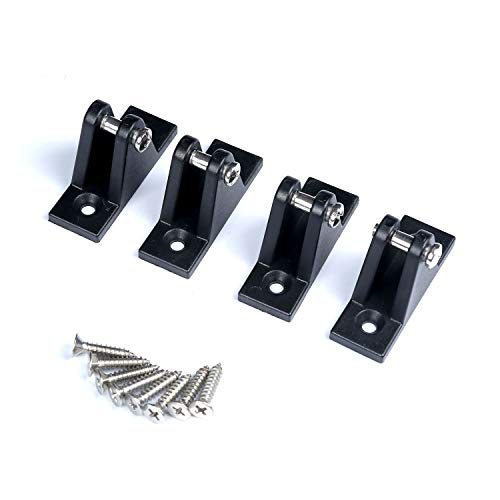 MX Bimini Top Deck Hinge, Flat Mount Boating Equipment with Screws(4PCS) - Image 3