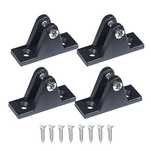 MX Bimini Top Deck Hinge, Flat Mount Boating Equipment with Screws(4PCS) - Image 1