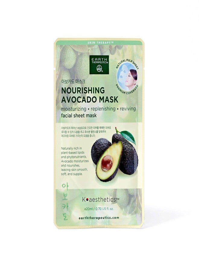 Earth Therapeutics Nourishing Avocado Mask - 5 Pack - Image 3