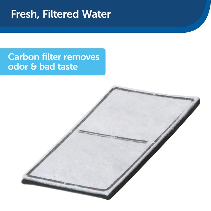 PetSafe Drinkwell Replacement Carbon Filters - Activated Carbon Cat Water Fountain Filter for Clean & Fresh Water & Better Taste - Fountain Cartridge Refill - 3 Pack - Image 3
