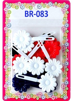 TARA Tara Girls Self Hinge Plastic Bow Hair Barrettes Selection BR83 