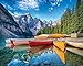 Springbok 1000 Piece Jigsaw Puzzle Calm Canoes Made in USA - Image 2