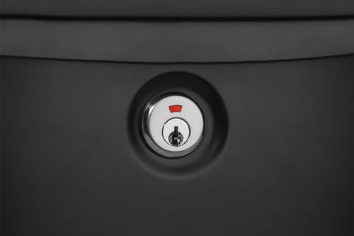 Architectural Mailboxes Parkside™ Locking, Vertical Wall-Mounted Mailbox for Outside, Metal Galvanized Steel Medium Mail Box with Lock and Key Drop Box, Black - Image 4