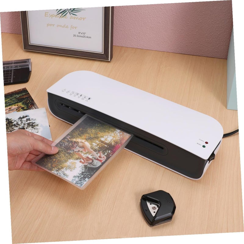 Reinforced edge Thermal Laminator Machine Photo Film Laminator Fast Warm-up for Home Office Use with US Plug and Corner Rounder Global upgraded practical design Space saving design picks General compatible design Light precision processed material Quick available purchase options User tested optimized build All user friendly build Changing environment compatible All choice modern design Long lasting universal build Protective coating Local inventory listed item Field test upgraded craftsmanship Scratch resistant Cross-material combo compatible Diverse operation compatible Land transit & shipment compatible Market popular practical build Multiple design variants All usage compatible All season compatible build Multi-purpose fine material Compact trendy practical build Global upgraded economical craftsmanship - Image 4
