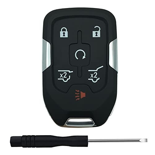 TALKMOON Replacement Keyless Entry Remote Key Fob Shell Case for 2014 2015 2016 2017 Chevy Suburban Tahoe GMC Yukon Car Key Fob Cover (6 Button) - Image 1