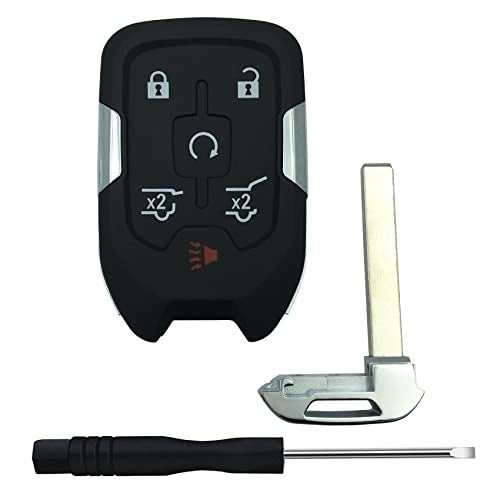 TALKMOON Replacement Keyless Entry Remote Key Fob Shell Case for 2014 2015 2016 2017 Chevy Suburban Tahoe GMC Yukon Car Key Fob Cover (6 Button) - Image 2