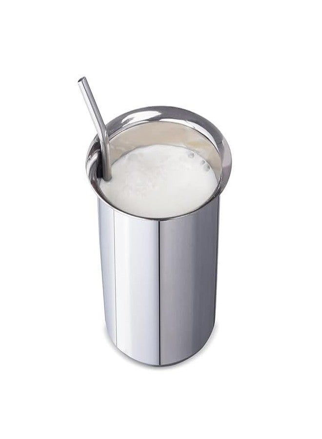 LUXURIA Steel Sipper for Milk with Straw and Handle (U-Shape) - Image 2