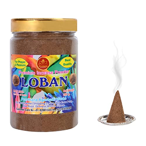 PRARTHANA Loban Premium Dhoop Powder Charcoal Free/Pollution Free, Box Pack (200GM Pack) - Image 3