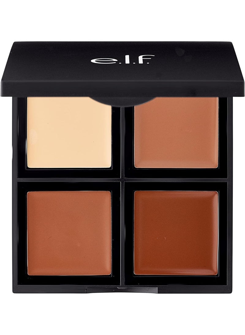 إلف لوحة تحديد الوجه من مستحضرات التجميل، أربعة ألوان كريمية لتحديد ملامحك وإبرازها بشكل مثالي - Image 1