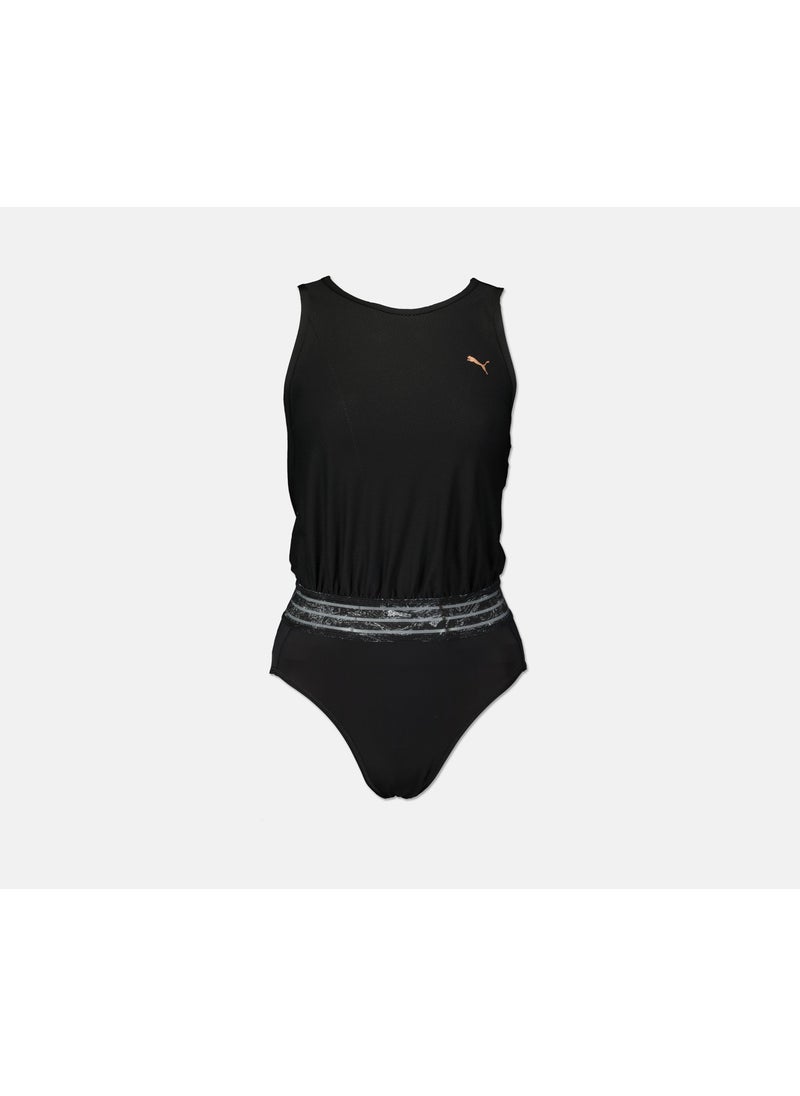PUMA Women Non,Padded One Piece Swimwear, Black  - Image 1