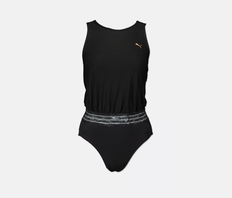 PUMA بدلة نسائية بماركة شعار غير مبطنة، سوداء - Image 2