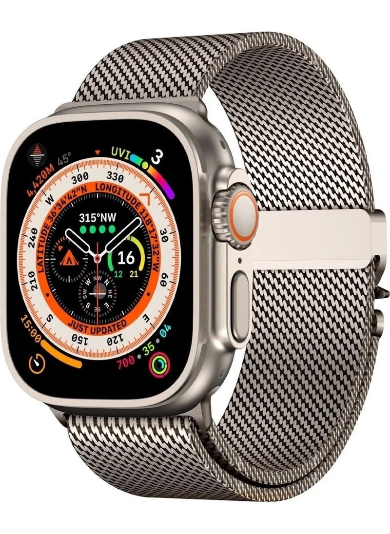 Apple Watch Ultra 2 49MM KRD-121 Metal Thin Slim Design Luxury Mesh Strap - pzsku/Z6069ED8373B563402096Z/45/_/1730607683/aca1de49-60ba-42fa-96cf-1325a551fcec