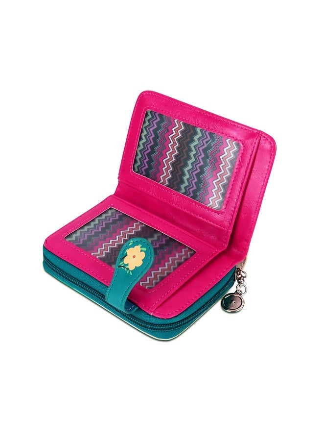 NFI essentials Small Wallet for Women, PU Leather Printed Mini Zipper Wallet for Girls, Credit Card Holder Organizer Coin Purse for Girls - Image 5