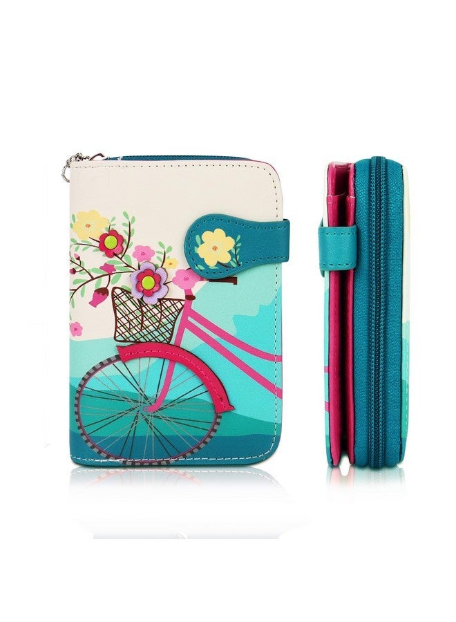 NFI essentials Small Wallet for Women, PU Leather Printed Mini Zipper Wallet for Girls, Credit Card Holder Organizer Coin Purse for Girls - Image 1
