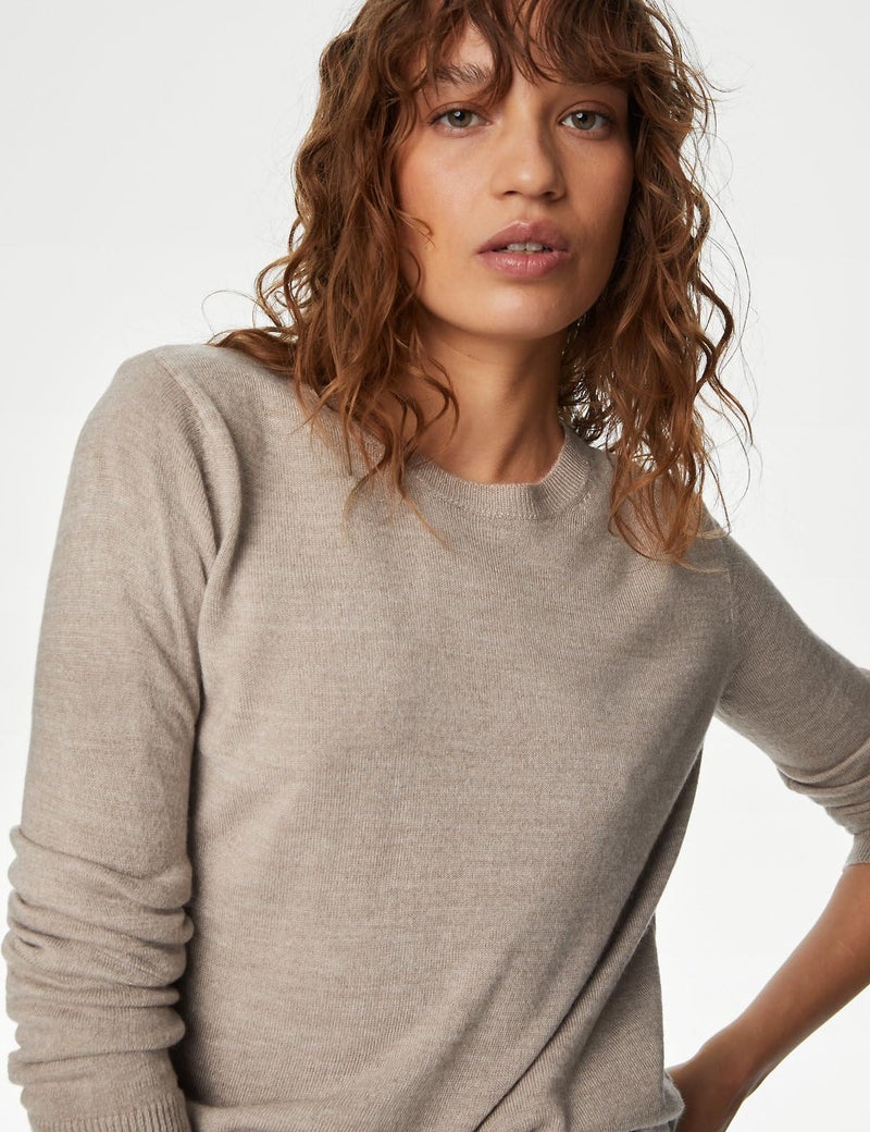 Marks & Spencer Supersoft Crew Neck Jumper - Image 2