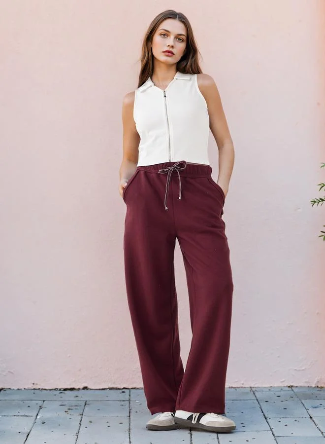 لي كوبر بنطلون رياضي لي كوبر بخصر مرتفع وجيوب