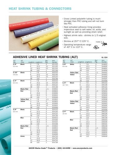 Ancor 305124 Marine Grade Electrical Adhesive Lined Heat Shrink Tubing 12Inch Diameter 12Inches Long Black 5Pack - Image 3