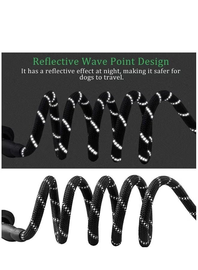 Dog leash with comfortable cushioned handle and high reflectivity, suitable for small, medium and large dogs,Training Leash with 360° Swivel Anti-Tangle, Traction Rope (1.2cm*1.5m) - Image 3