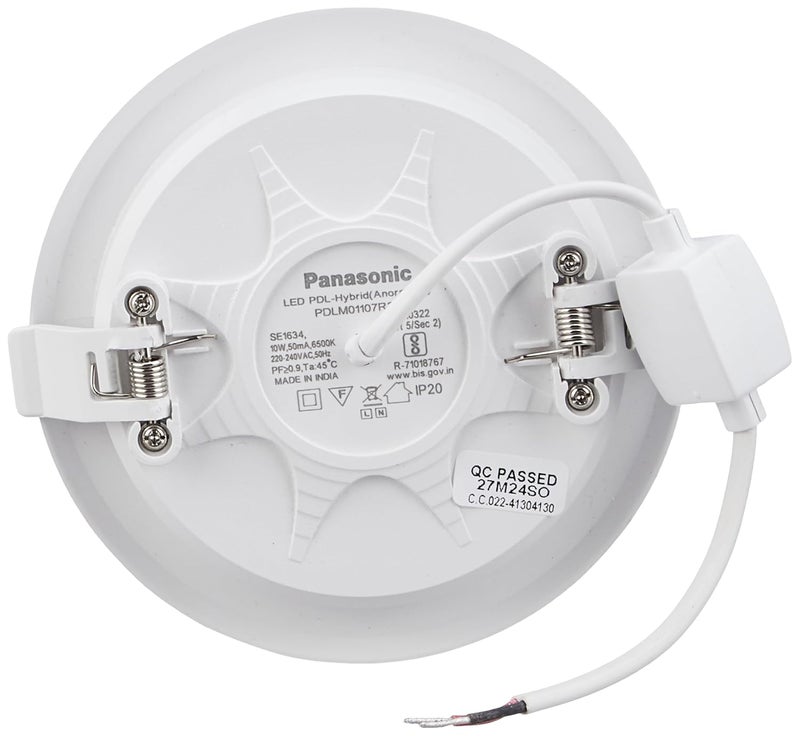 Panasonic 10W LED Downlight, Recessed Downlight for False Ceiling with 100mm Cutout, 25000+ Hrs Life, Cool White Light (6500K - PDLM01107R3) - Image 2