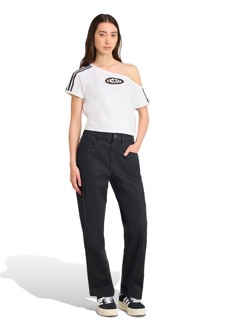 adidas Originals Campus 2000 Off Shoulder T-Shirt  - Image 5