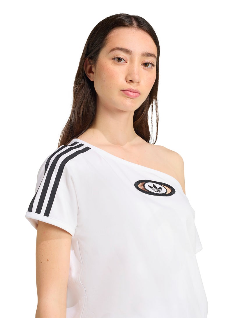 adidas Originals Campus 2000 Off Shoulder T-Shirt  - Image 3