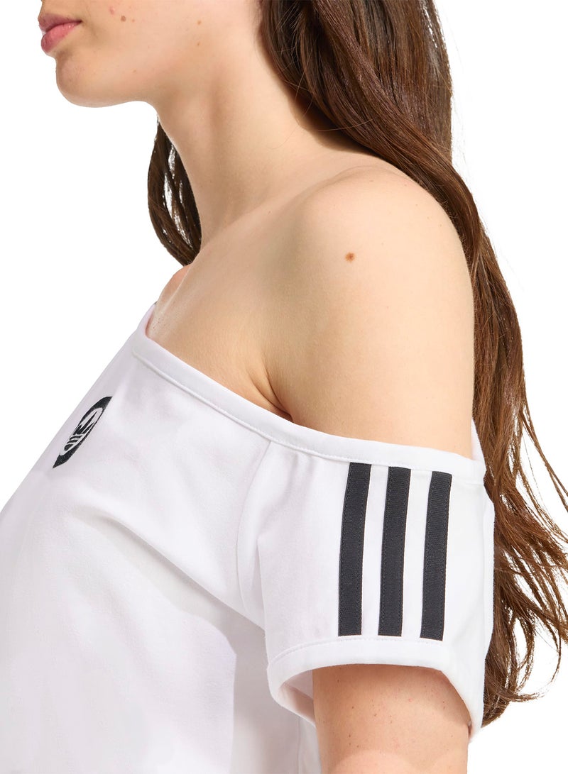 adidas Originals Campus 2000 Off Shoulder T-Shirt  - Image 4
