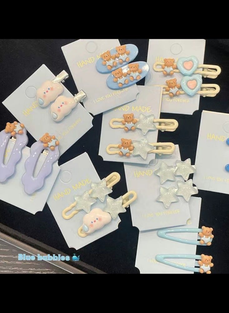 مخزون محدود يسار!  ! ! 15-25 أساليب عشوائية من مقاطع الشعر والحلقات ، عصرية ، لطيفة ، حلوة ، وباردة في أساليب مختلفة ، مع إكسسوارات كاملة - Image 1