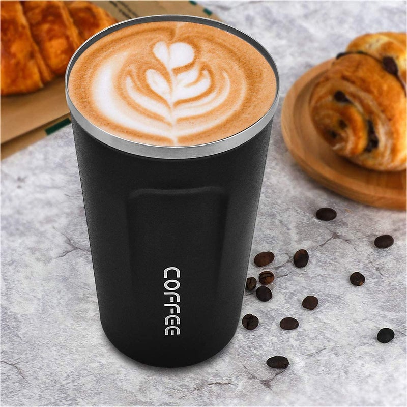 proxin 500 ml Stainless Steel Travel Mug Double Wall Vacuum Insulated Black 8 Hrs Hot 14 Hours Cold Ideal for Personal Corporate Gifting - Image 3