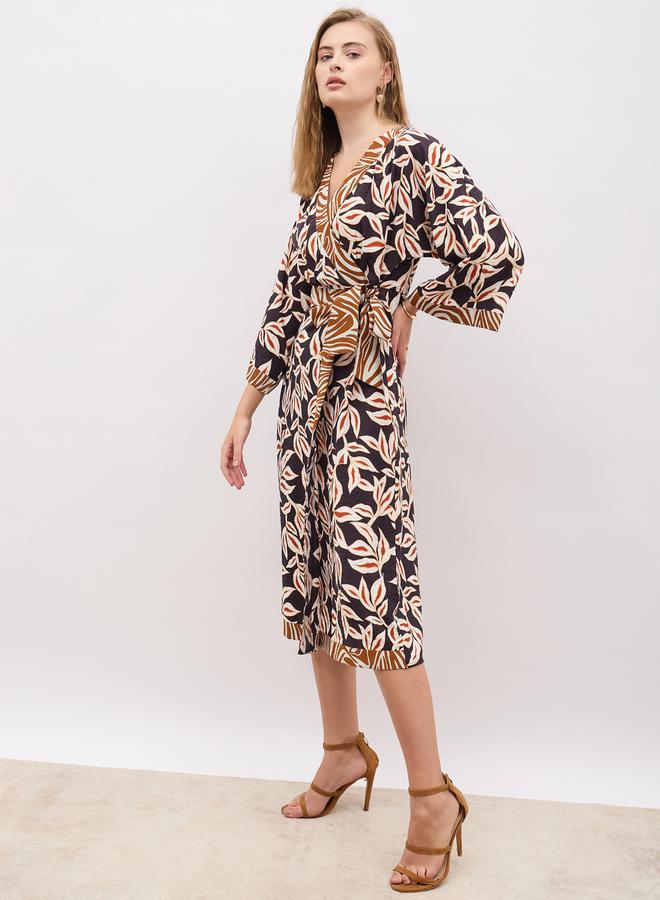 Styli Floral Print Wrap Dress - Image 3