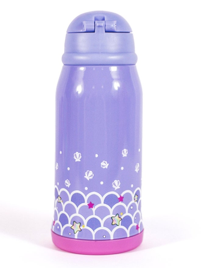 Milk&Moo Steel Kids Water Bottle with Bag 550ml Mermaid - Image 3