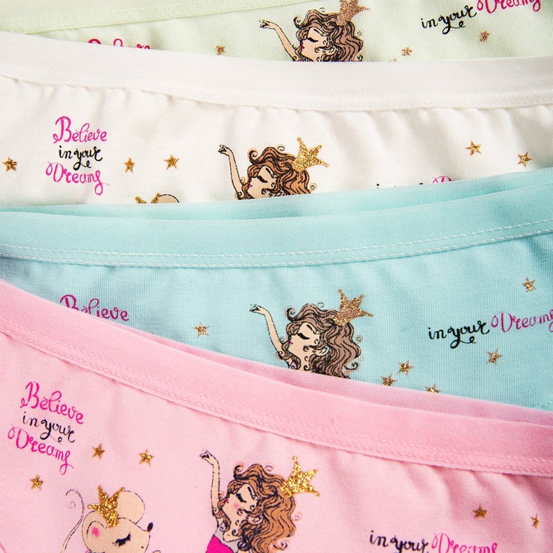 Happyfox Girls Mixcolor 5 Pack Printed Panties  - Image 5
