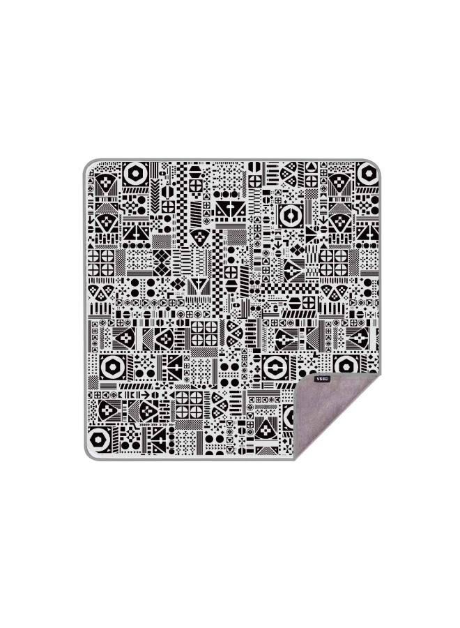 Weigao VSGO Camera Folding Cloth Magic Cloth Micro Single Package Hundred Patch Storage Bag Lens Protective Bag Liner Bag-Color:Geometric Tracing  - Image 1