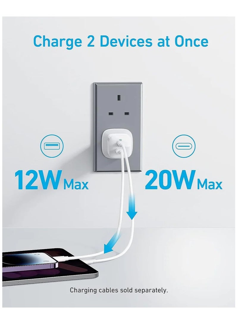 Anker 323 Charger 33W 3ft C-C Bundle White - Image 3