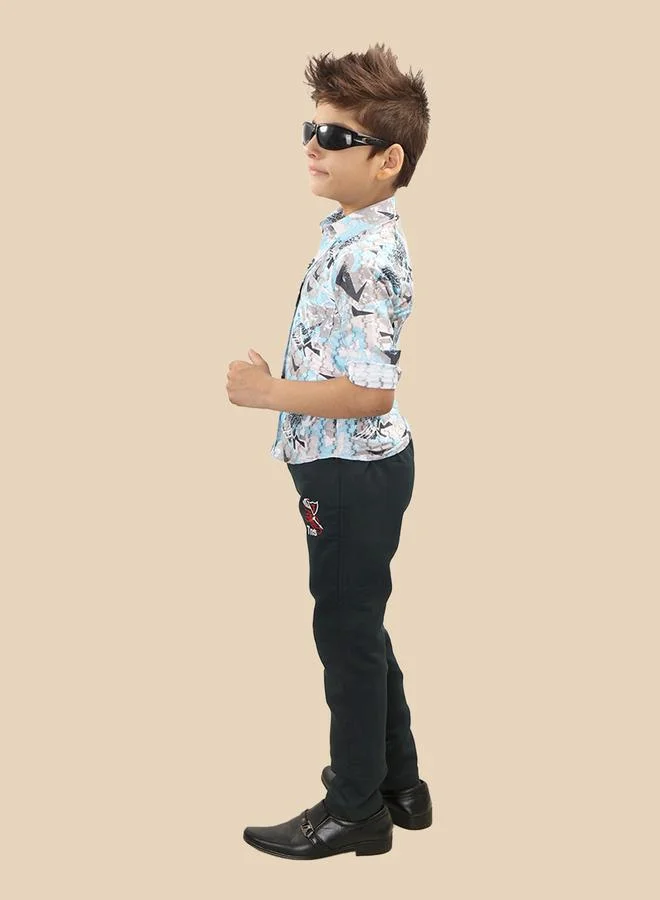 Ts Trends Ts Trends Printed Buttoned Shirt and Pant Set