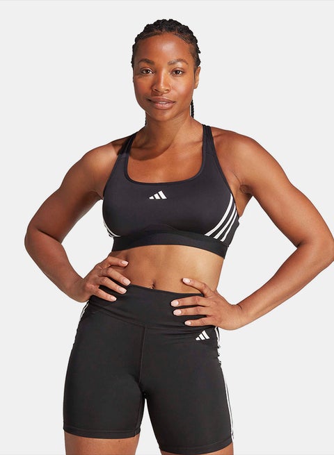Powerimpact Train Medium-Support 3-Stripes Bra