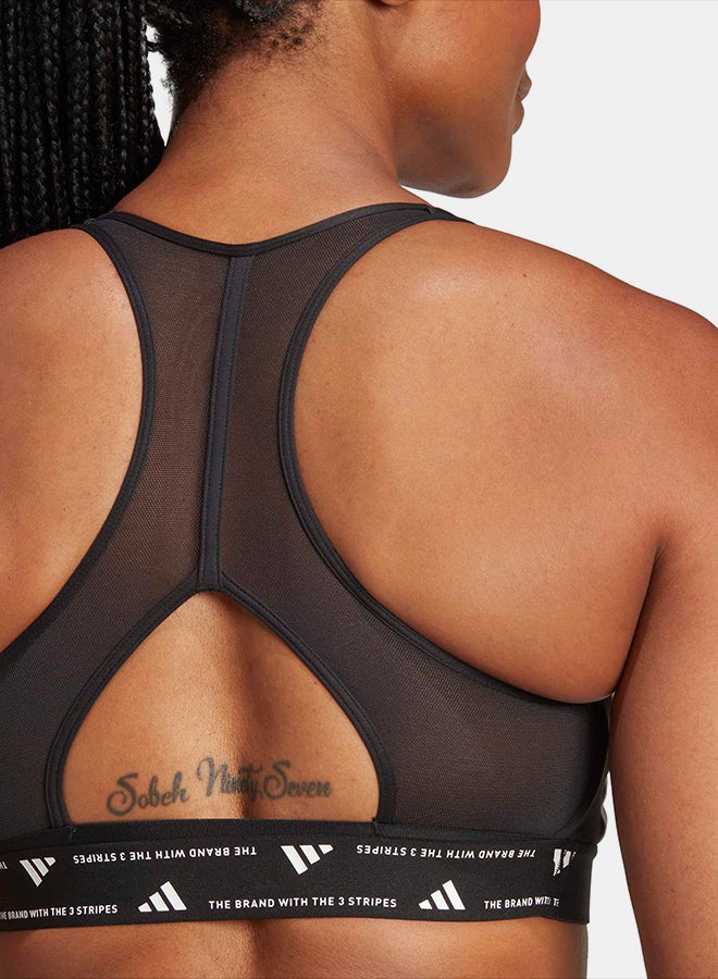 Adidas Powerimpact Train Medium-Support 3-Stripes Bra - Image 5