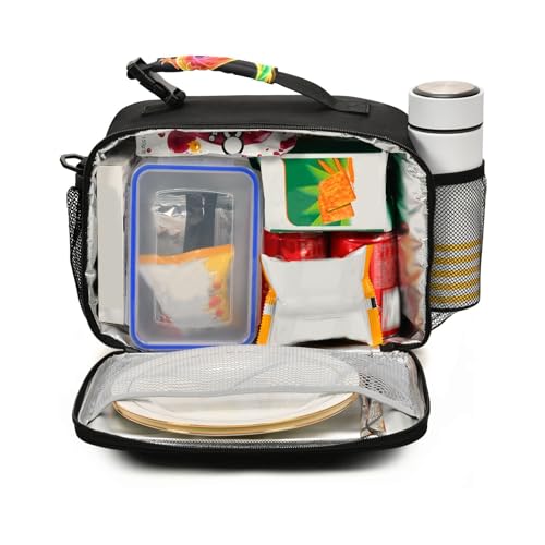 Kcldeci Rainbow Dragon Insulated Lunch Bag for Women/Men Monster Reusable Lunch Box for Office Work School Picnic Beach - Leakproof Cooler Tote Bag Freezable Lunch Bag - Image 2