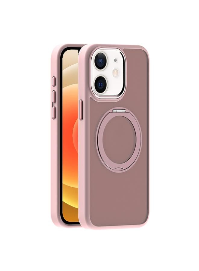 اس-توب حافظة لهاتف iPhone 12 مزودة بحامل مغناطيسي من MagSafe وملمس جلدي - Image 1