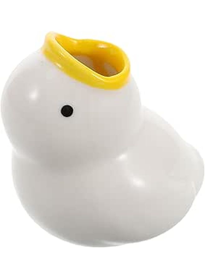 Ceramic Duck Toothbrush Holder Bathroom Organizer For Toothpaste Razor Easy Clean - Image 1