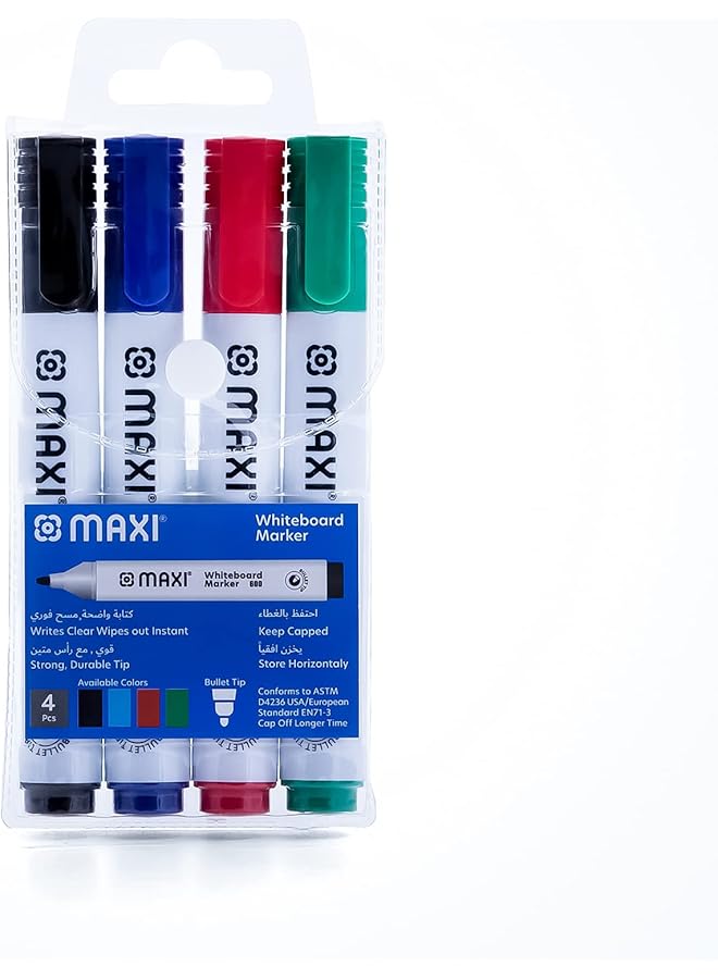 Maxi Chisel Tip Whiteboard Marker 4 Colours - Image 4