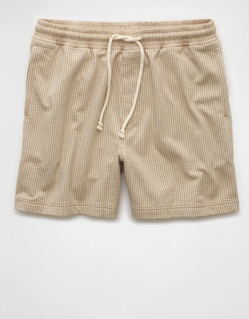 American Eagle AE Flex 5" Knit Striped Trekker Short
